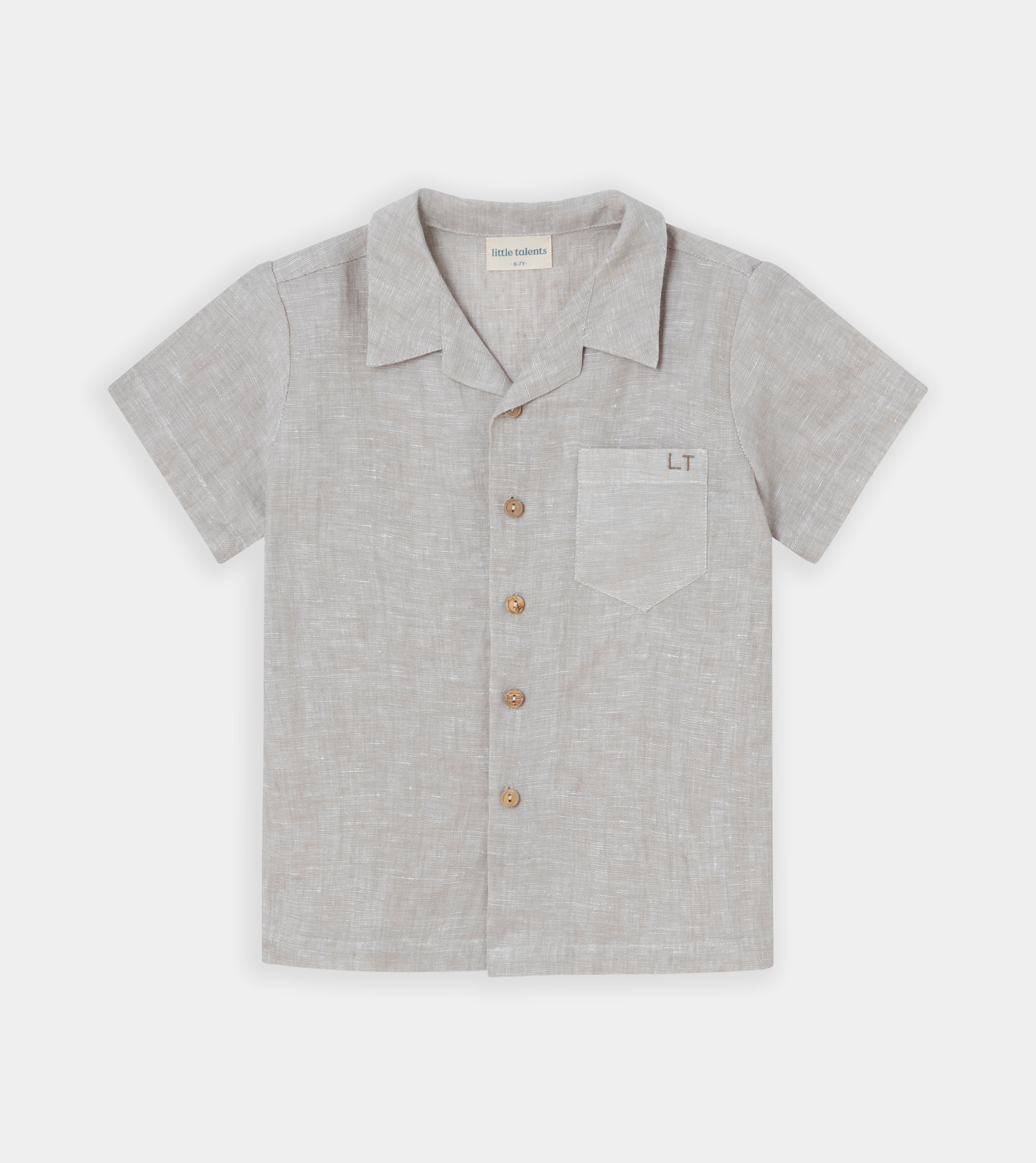 Beige linen shirt