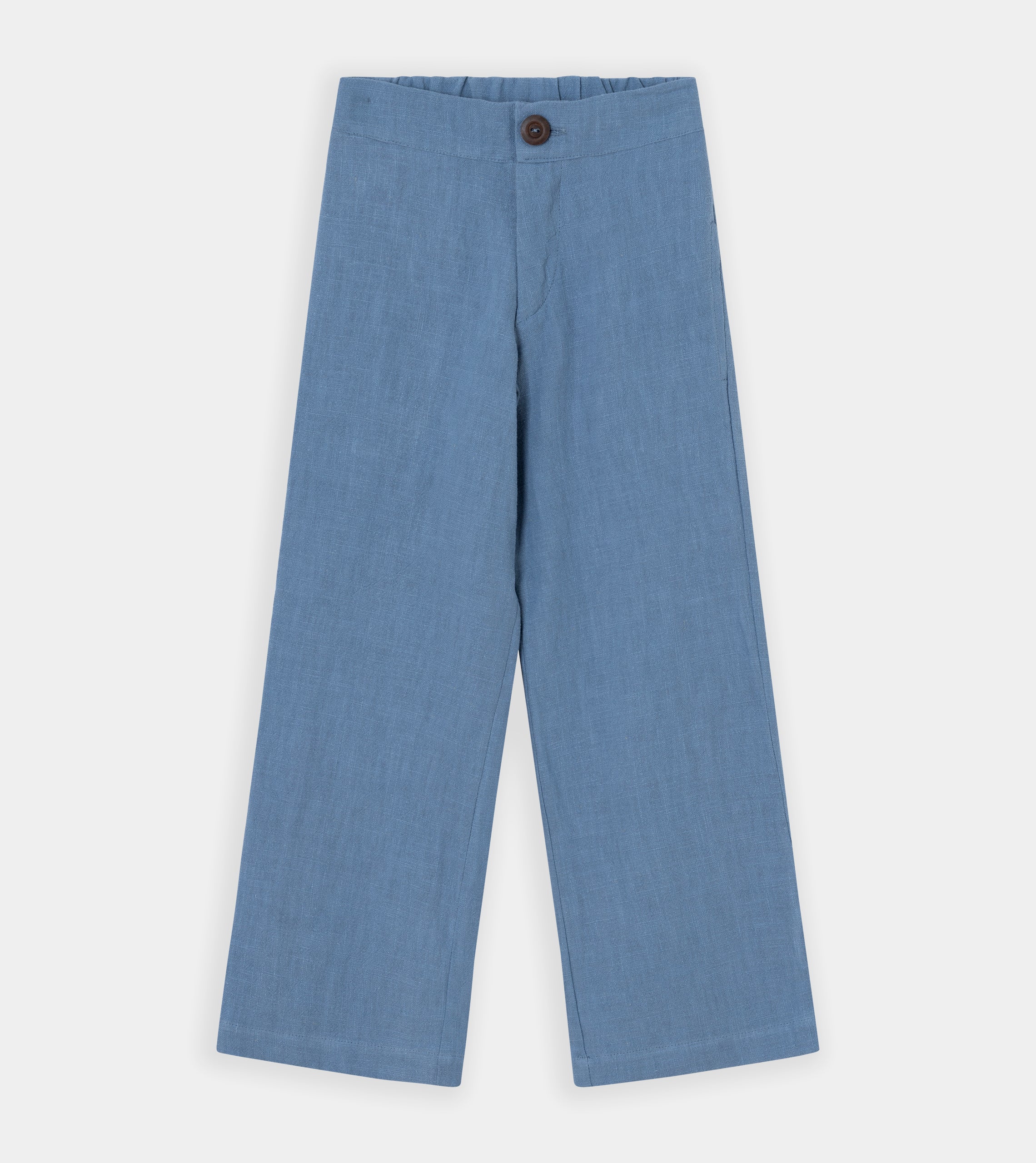 Long blue trousers