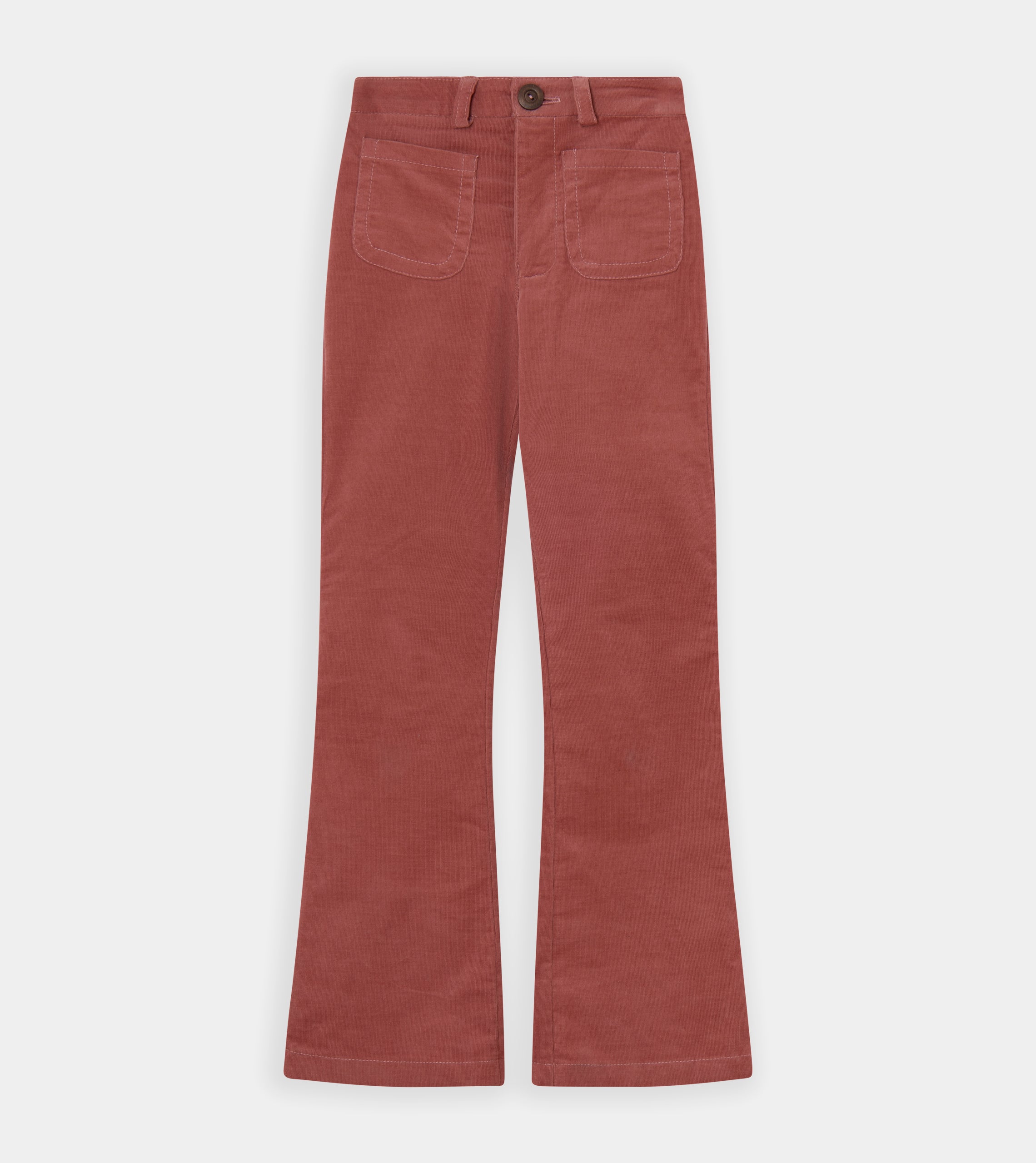 Pink slim corduroy trouser