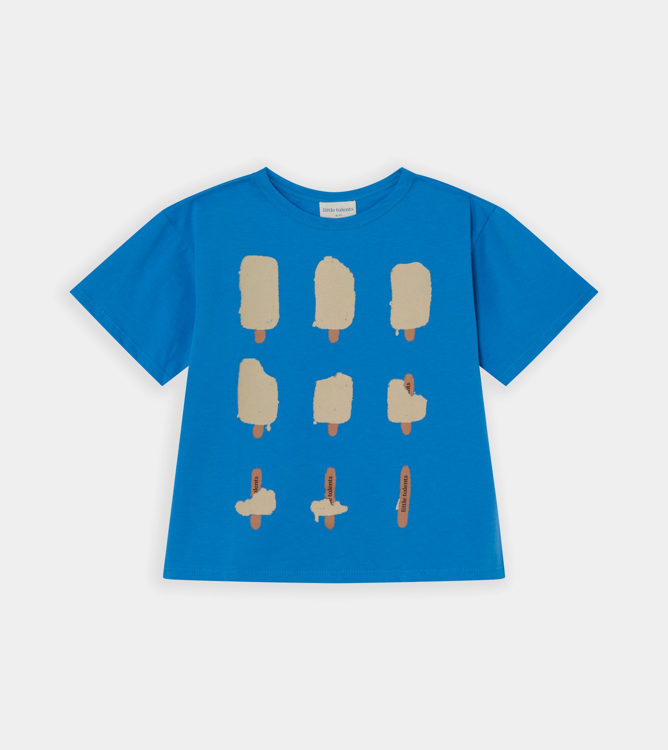 Camiseta azul helado