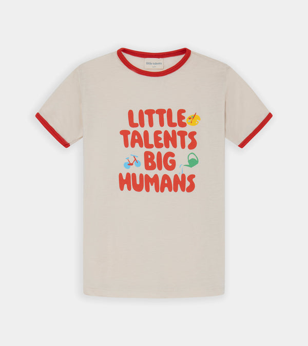 Red Little Talents Big Humans t-shirt