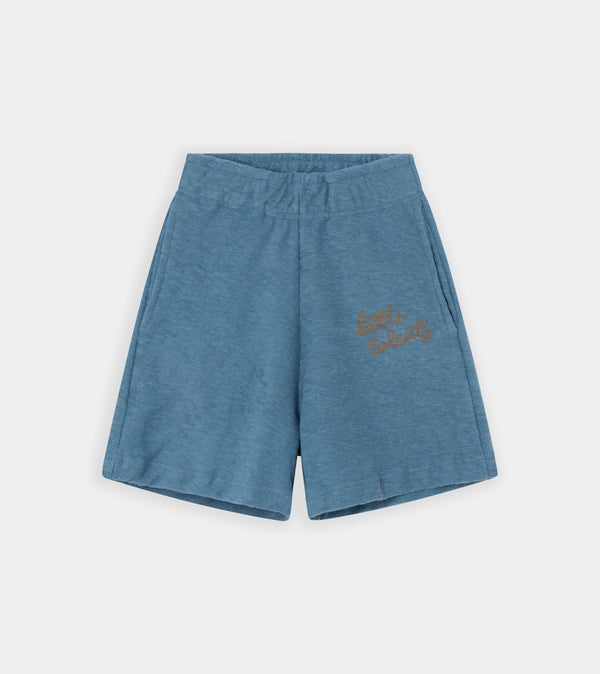 Blue terry shorts