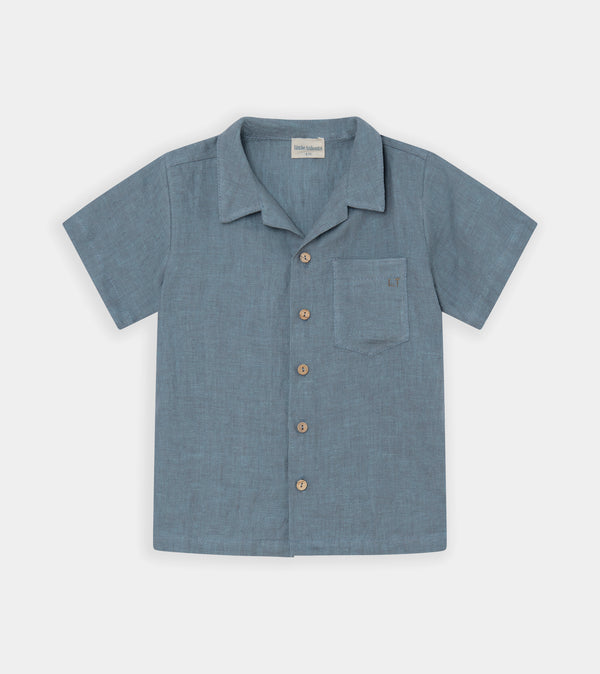 Green linen shirt