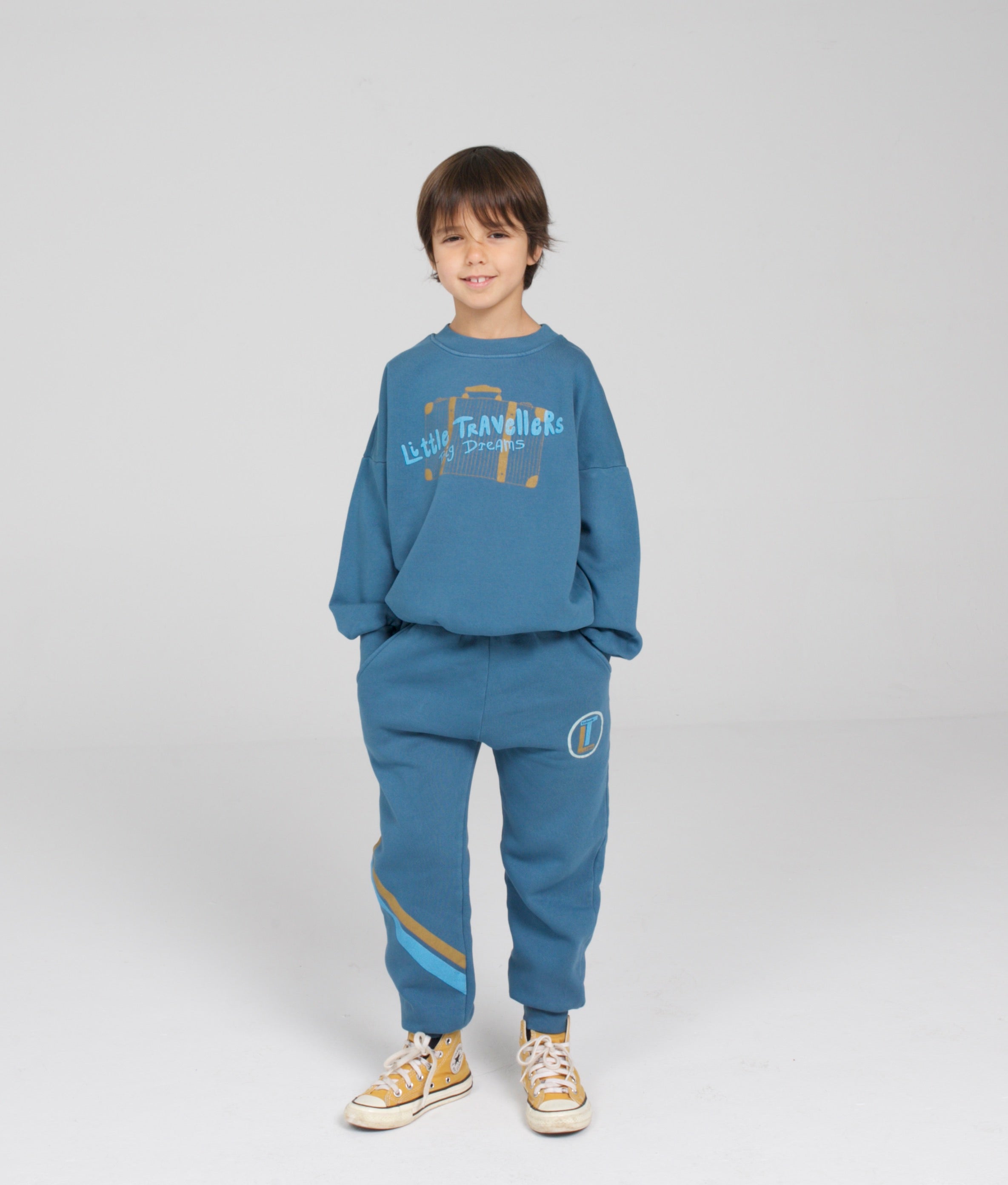 Blue sweatpants