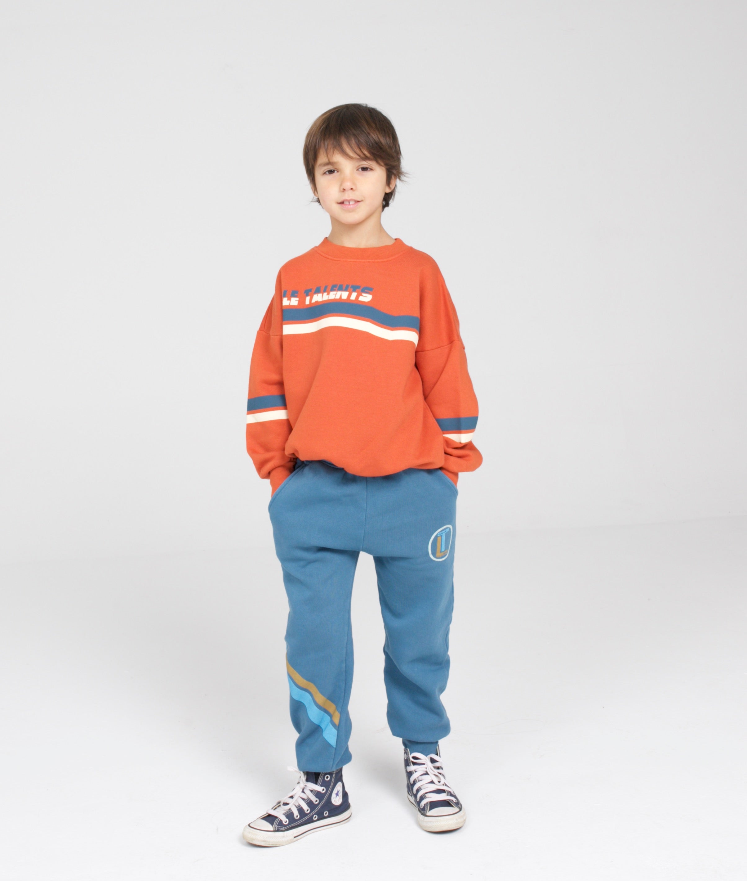 Blue sweatpants