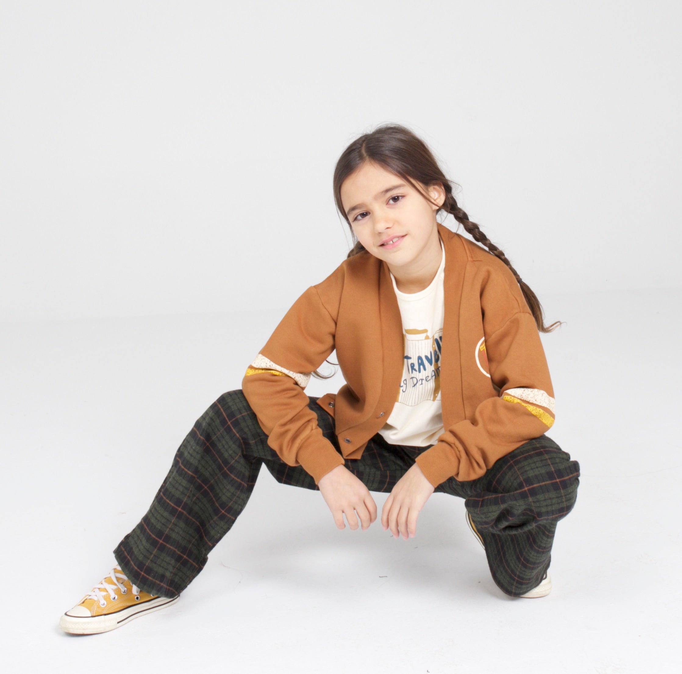 Brown cardigan