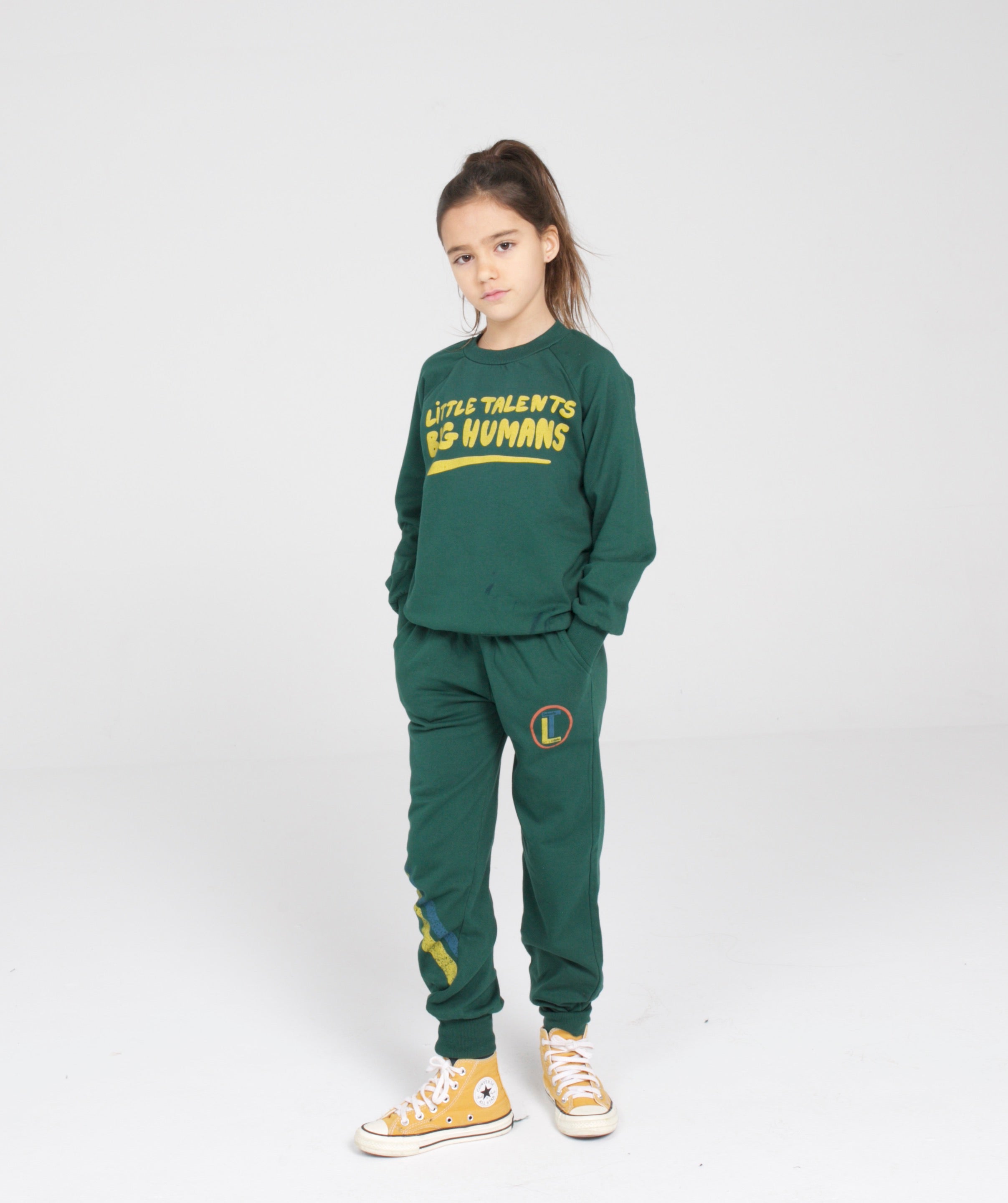 Green slim-fit Little Talents Big Humans sweatshirt