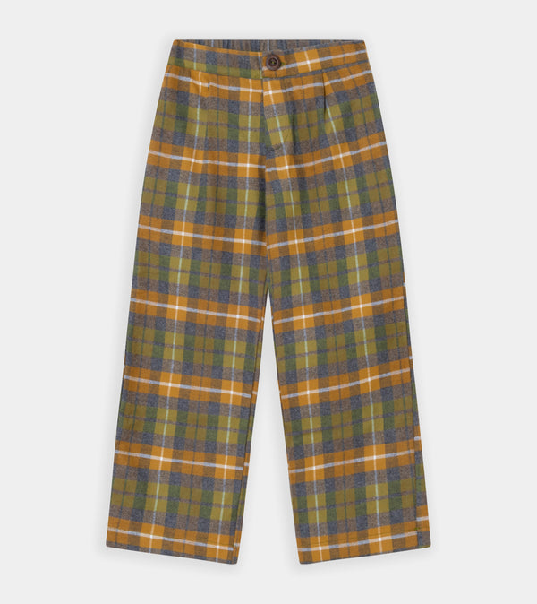 Yellow checked pants