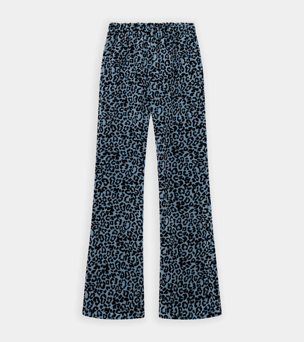 Animal print slim pants