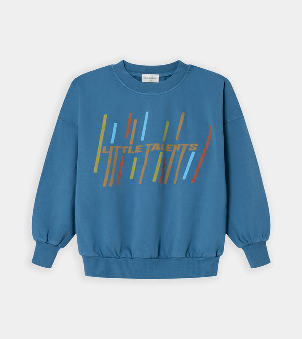 Blue oversized Little Talents sweatshirt