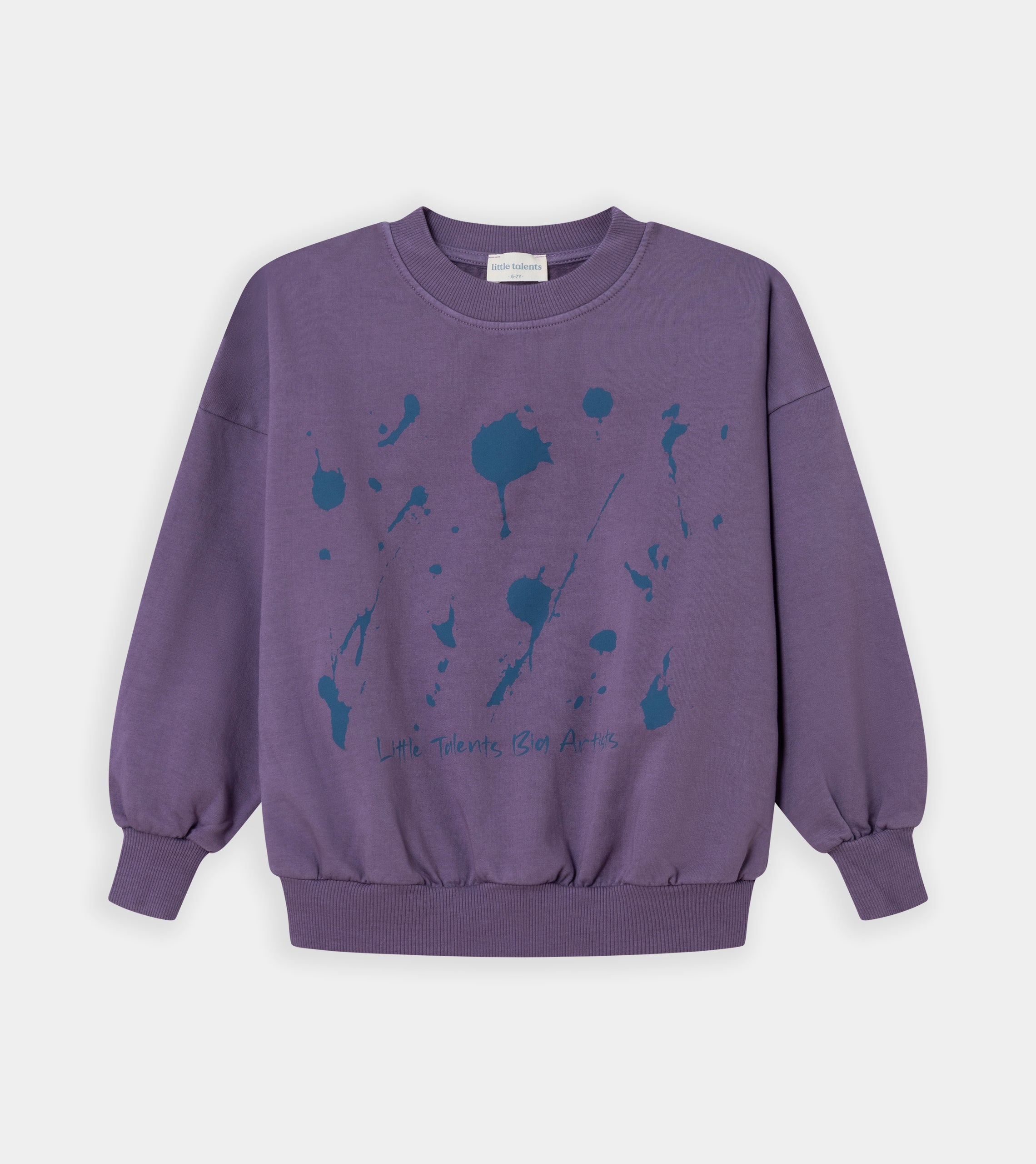 Purple oversized Graffiti sweatshirt