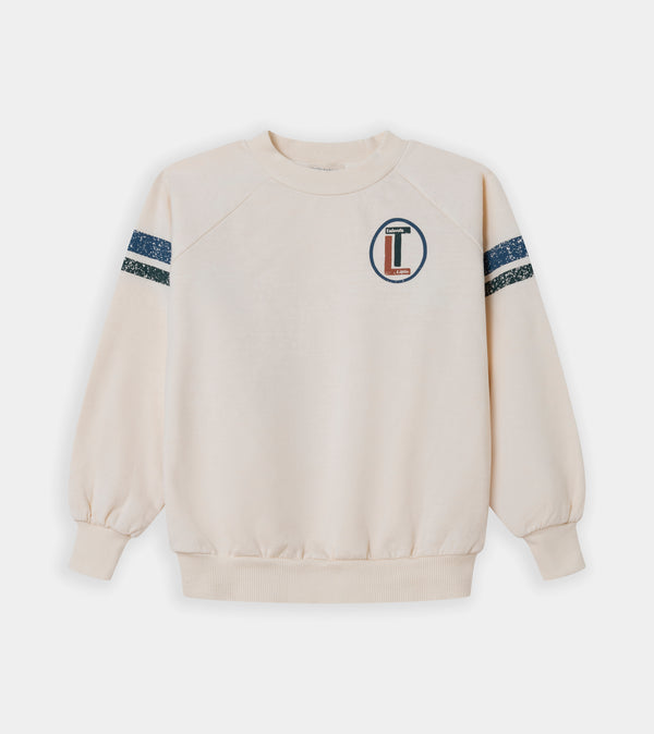 Beige slim-fit LT sweatshirt
