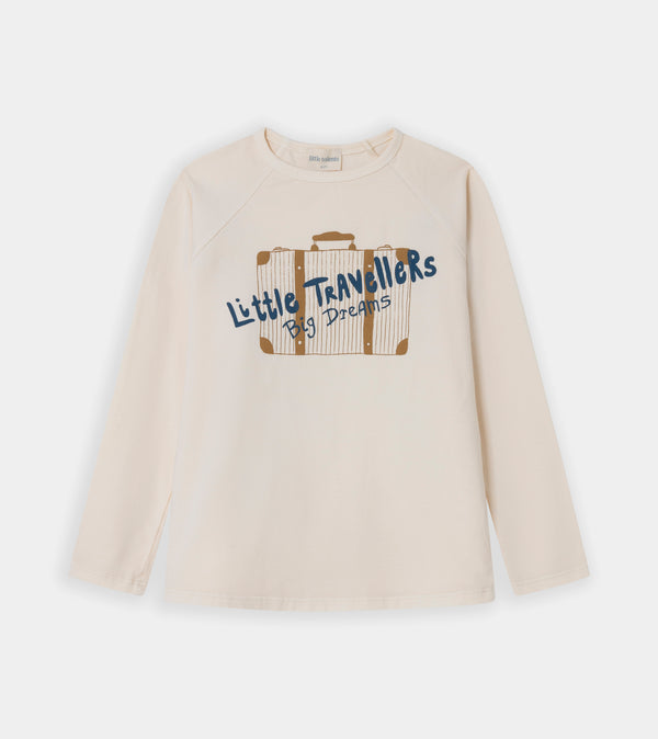 Beige Little Travellers t-shirt