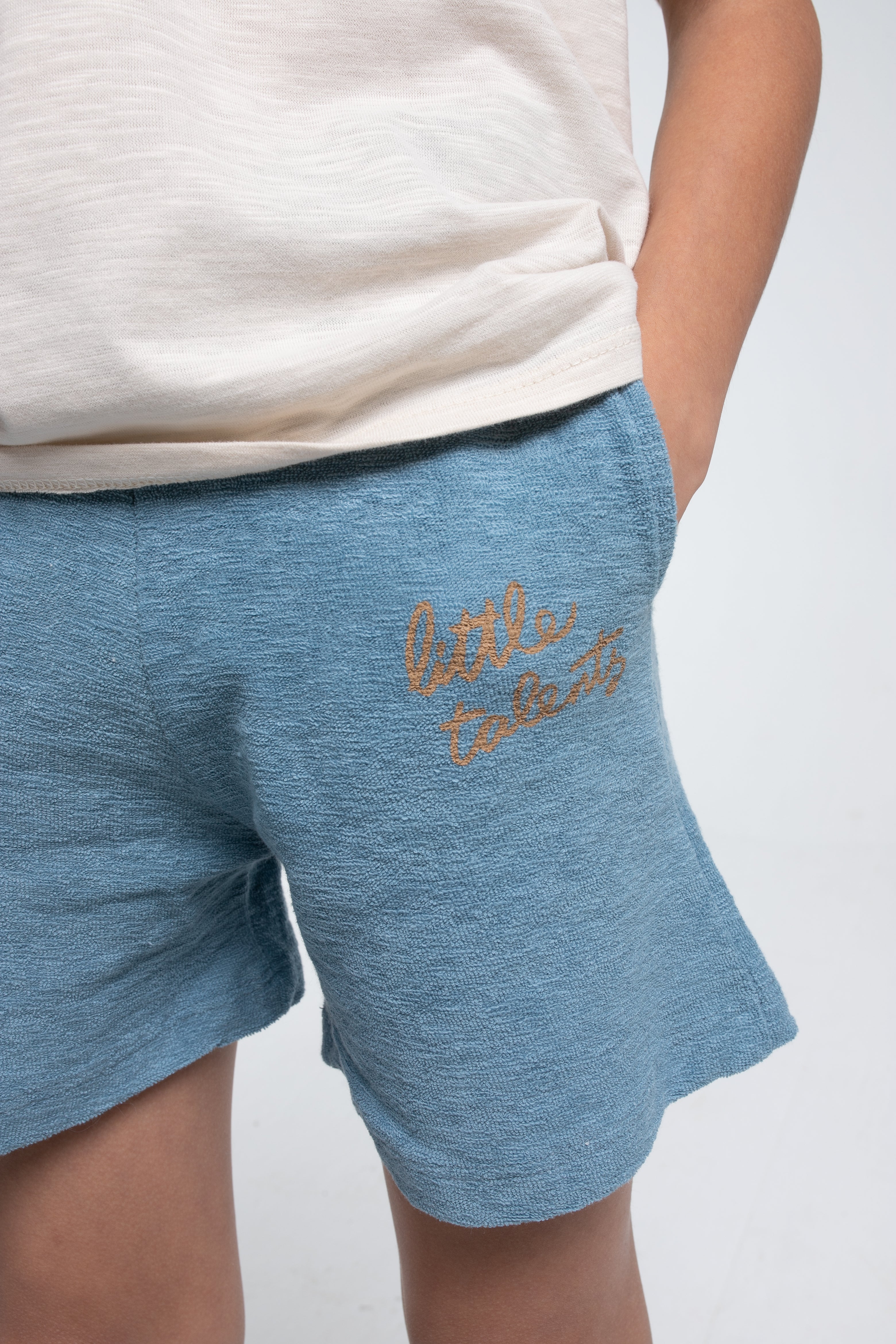 Shorts rizo azul