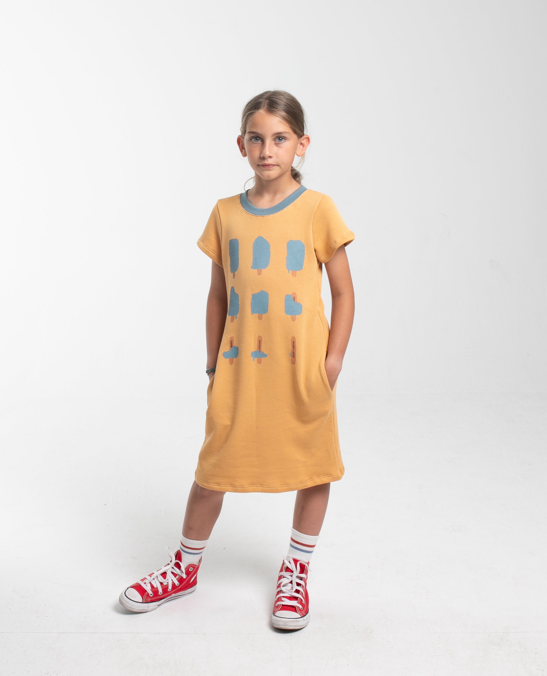 Orange Ice cream dress