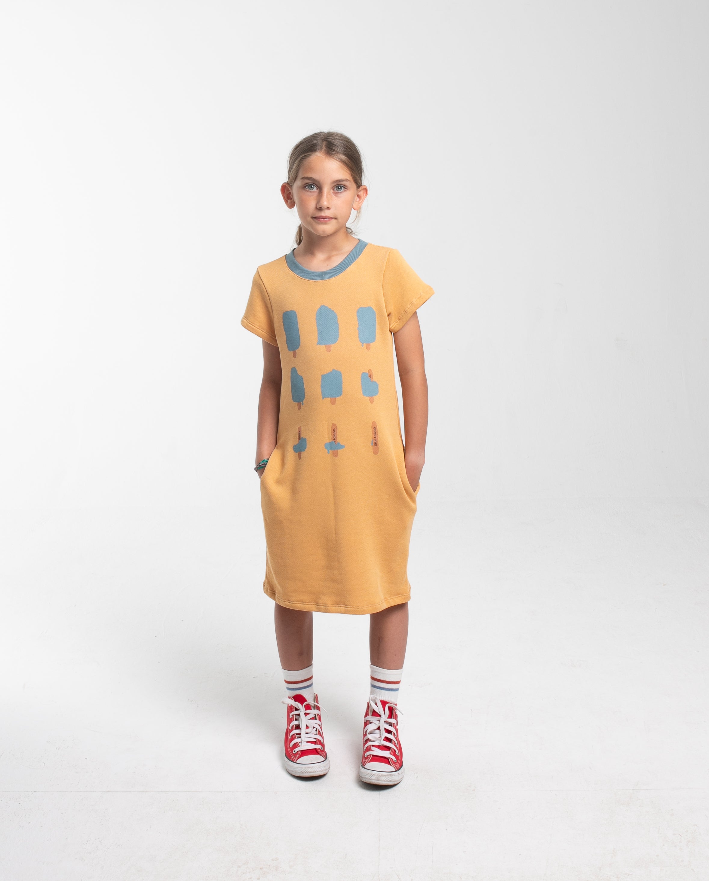 Orange Ice cream dress