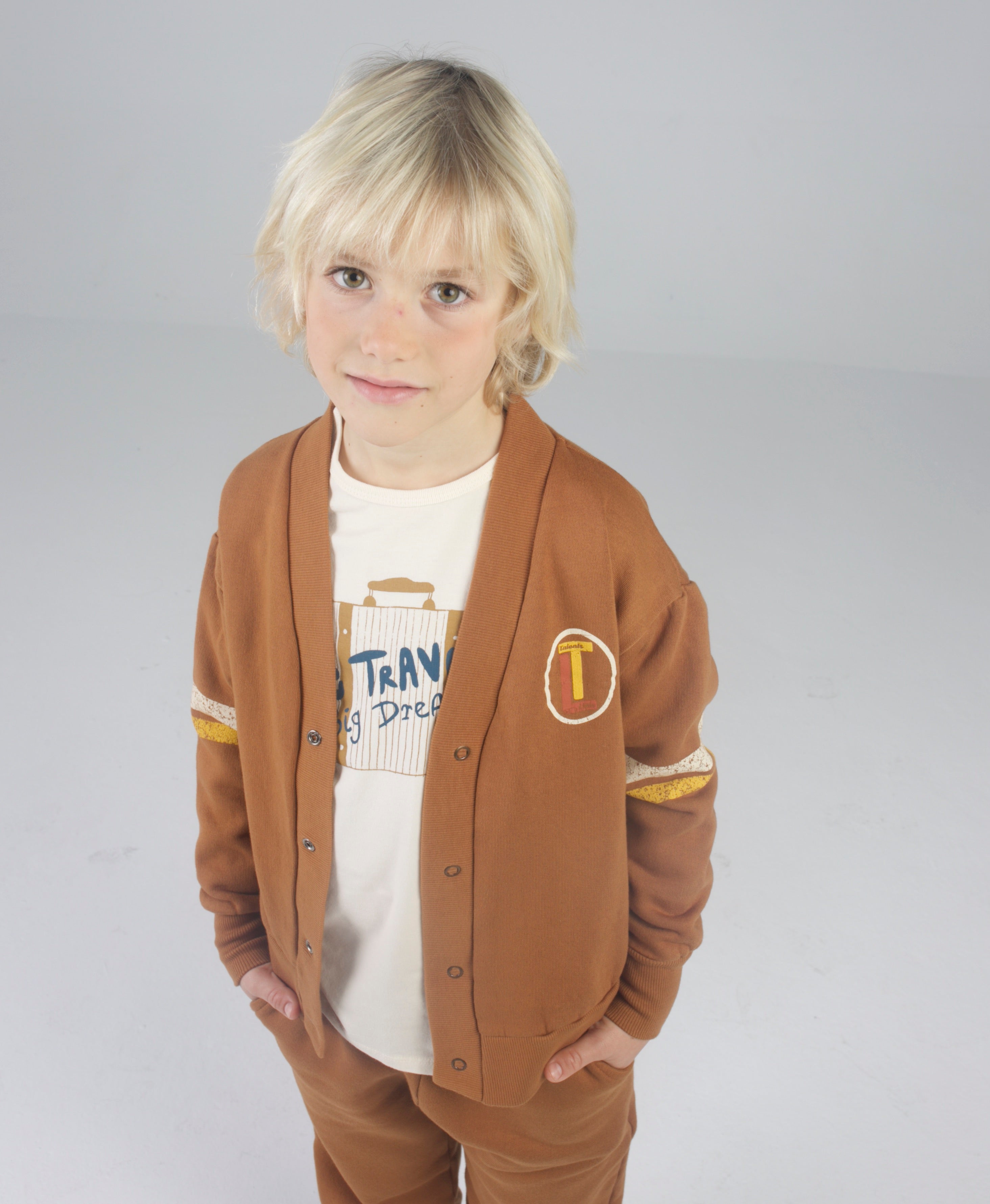 Brown cardigan