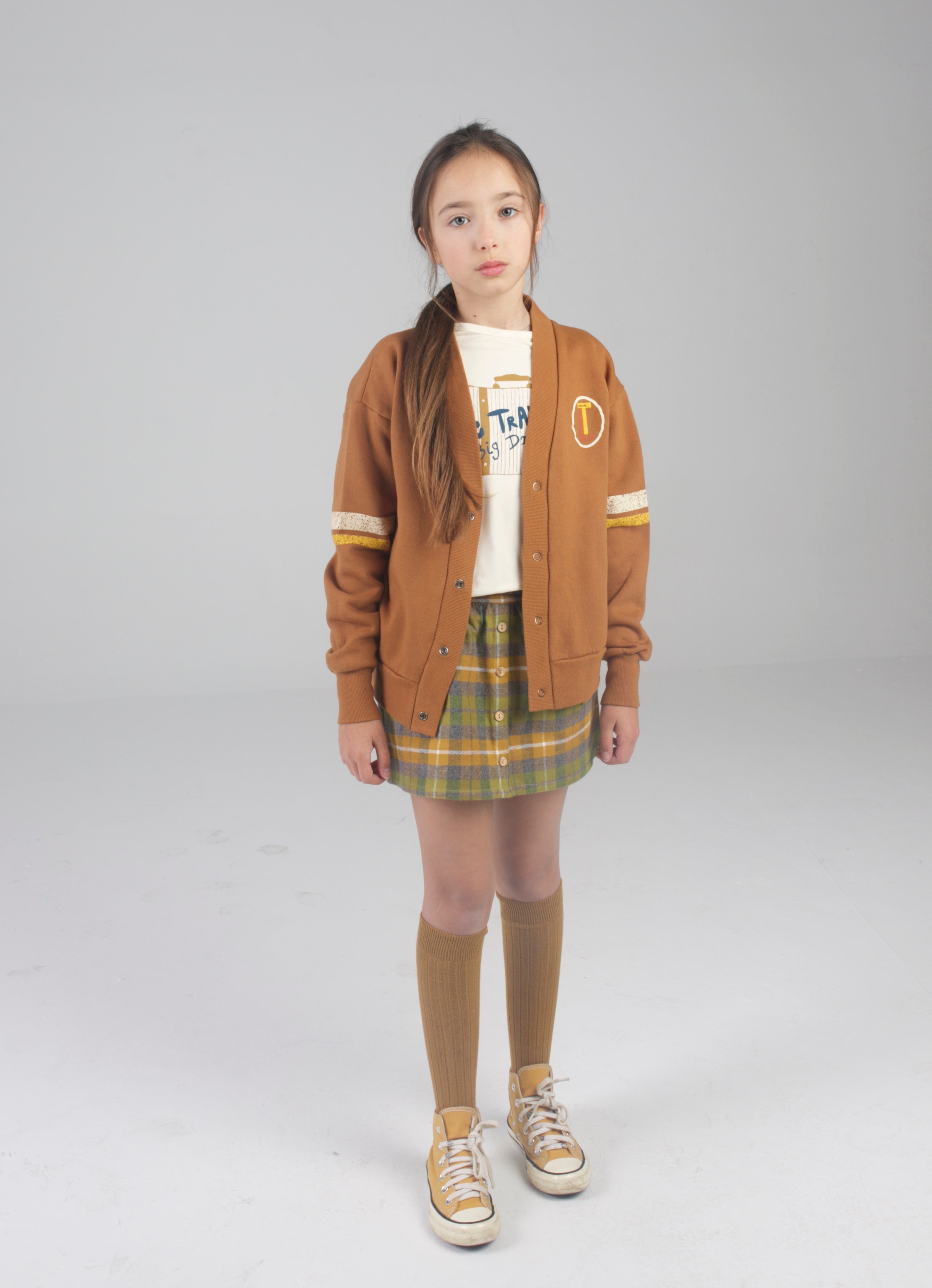 Brown cardigan