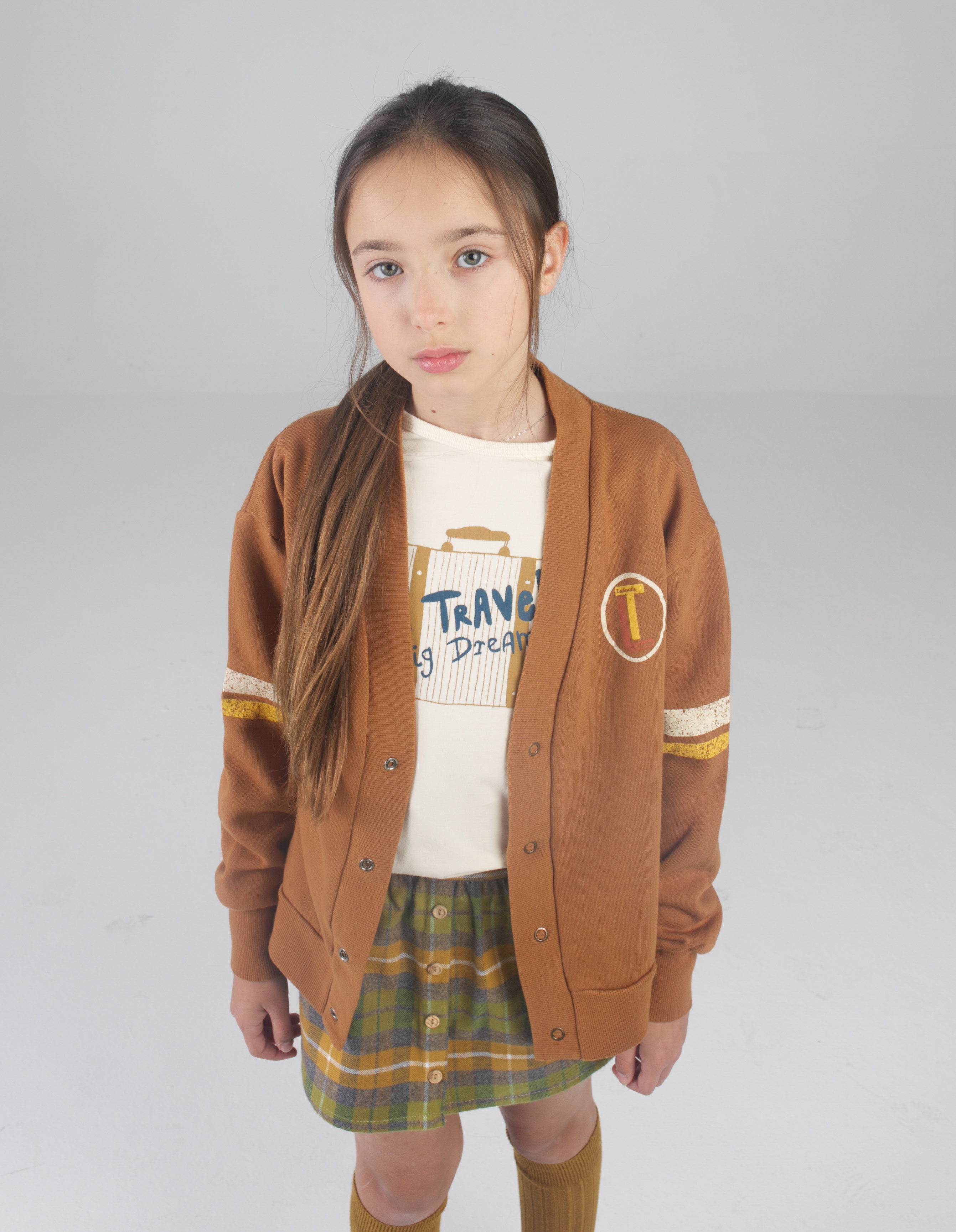 Brown cardigan