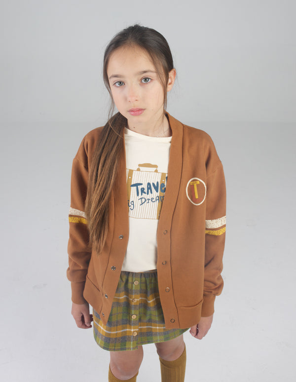 Brown cardigan