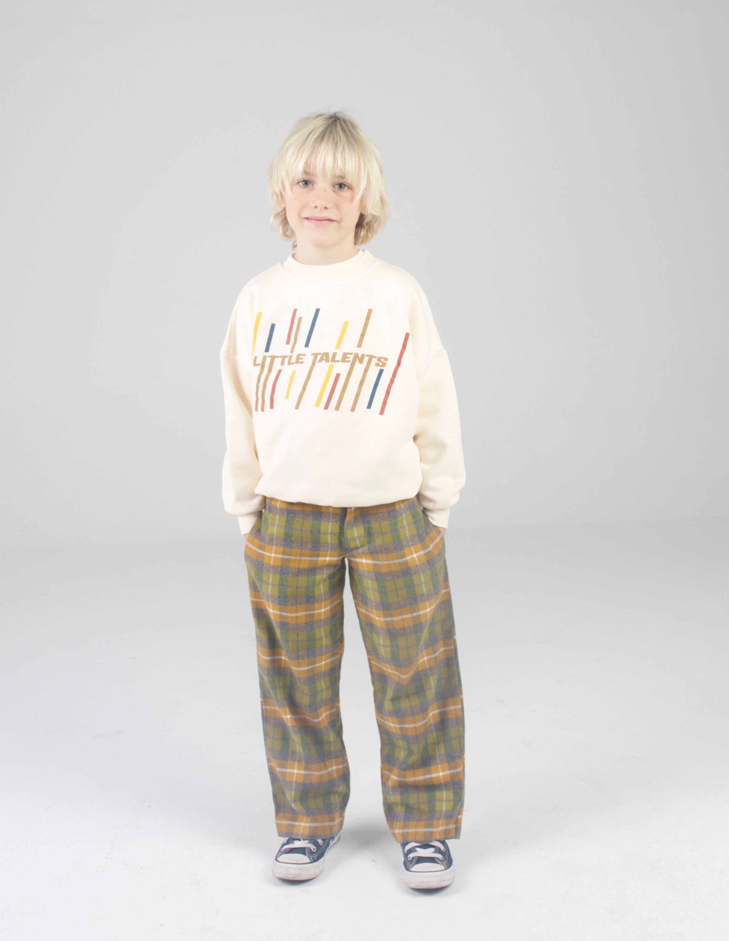 Yellow checked pants