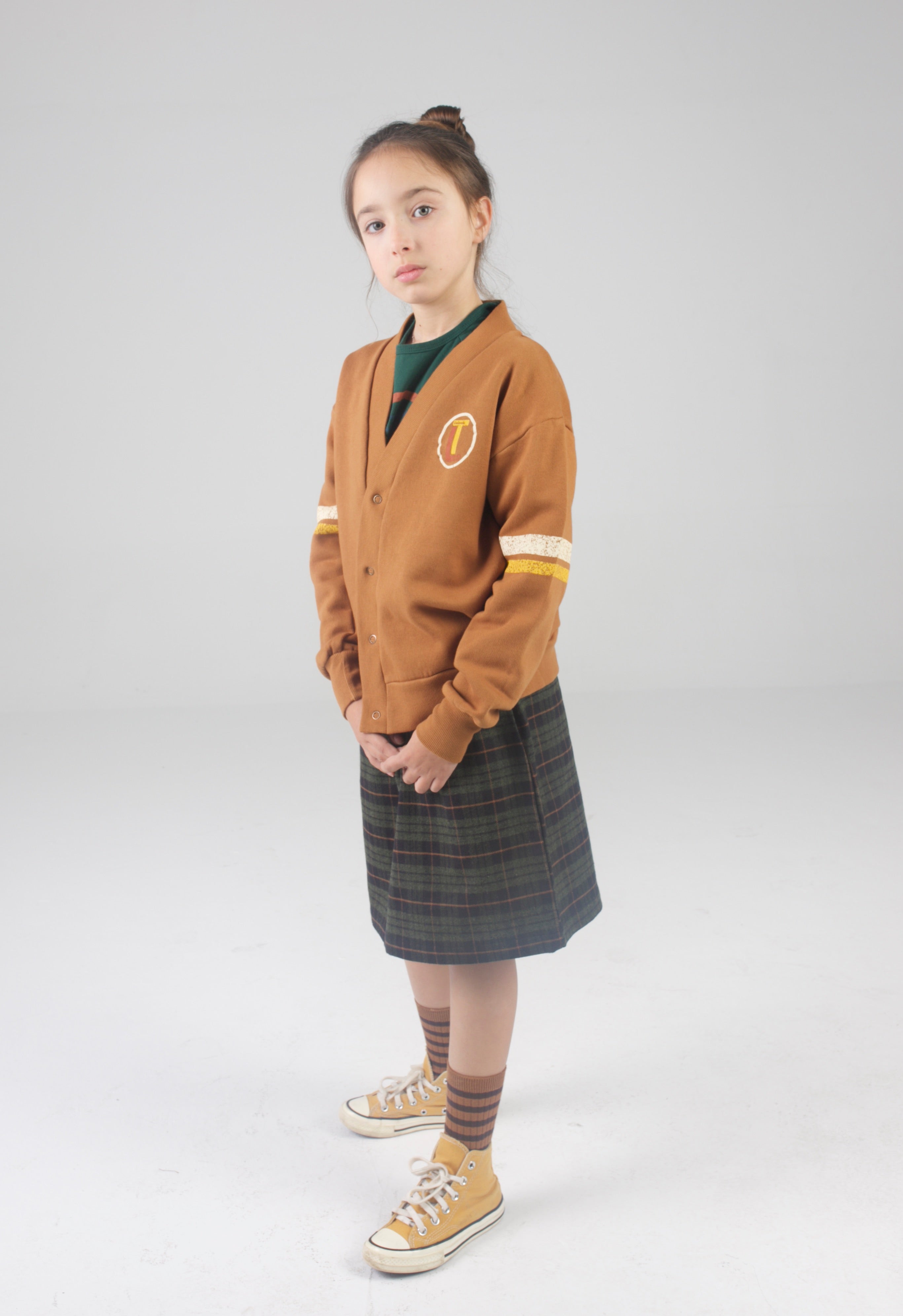 Brown cardigan