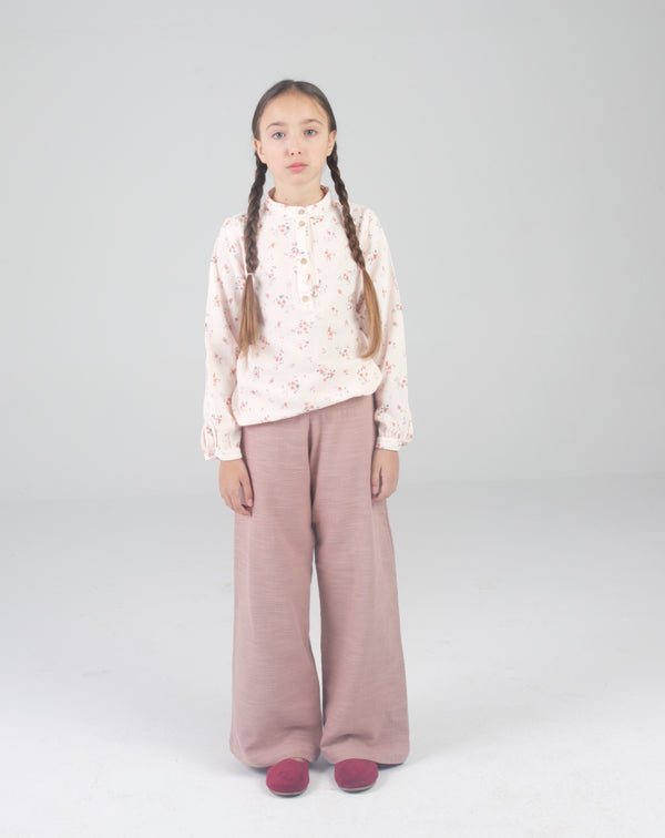 Pink wide-leg trouser