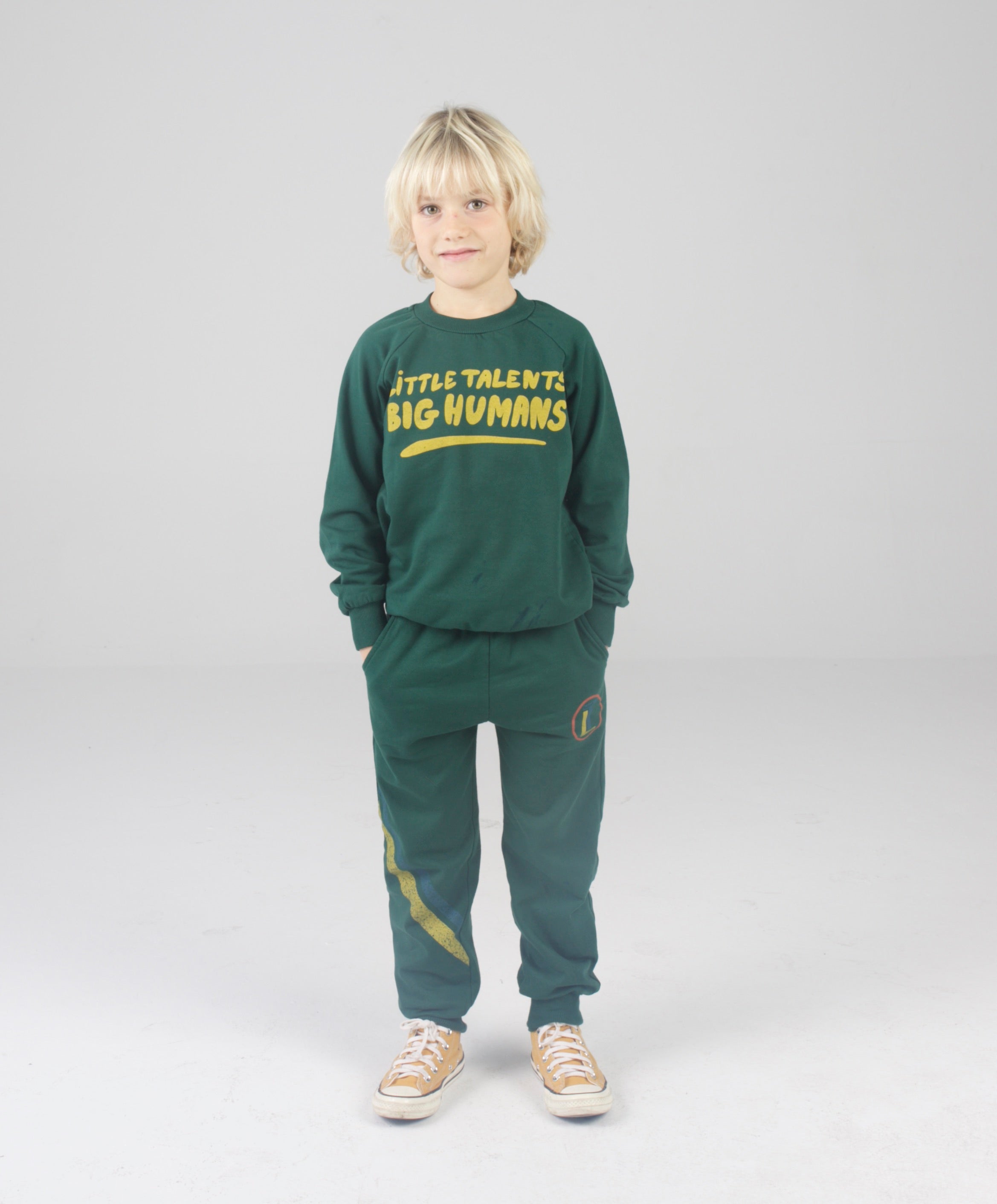 Green slim-fit Little Talents Big Humans sweatshirt