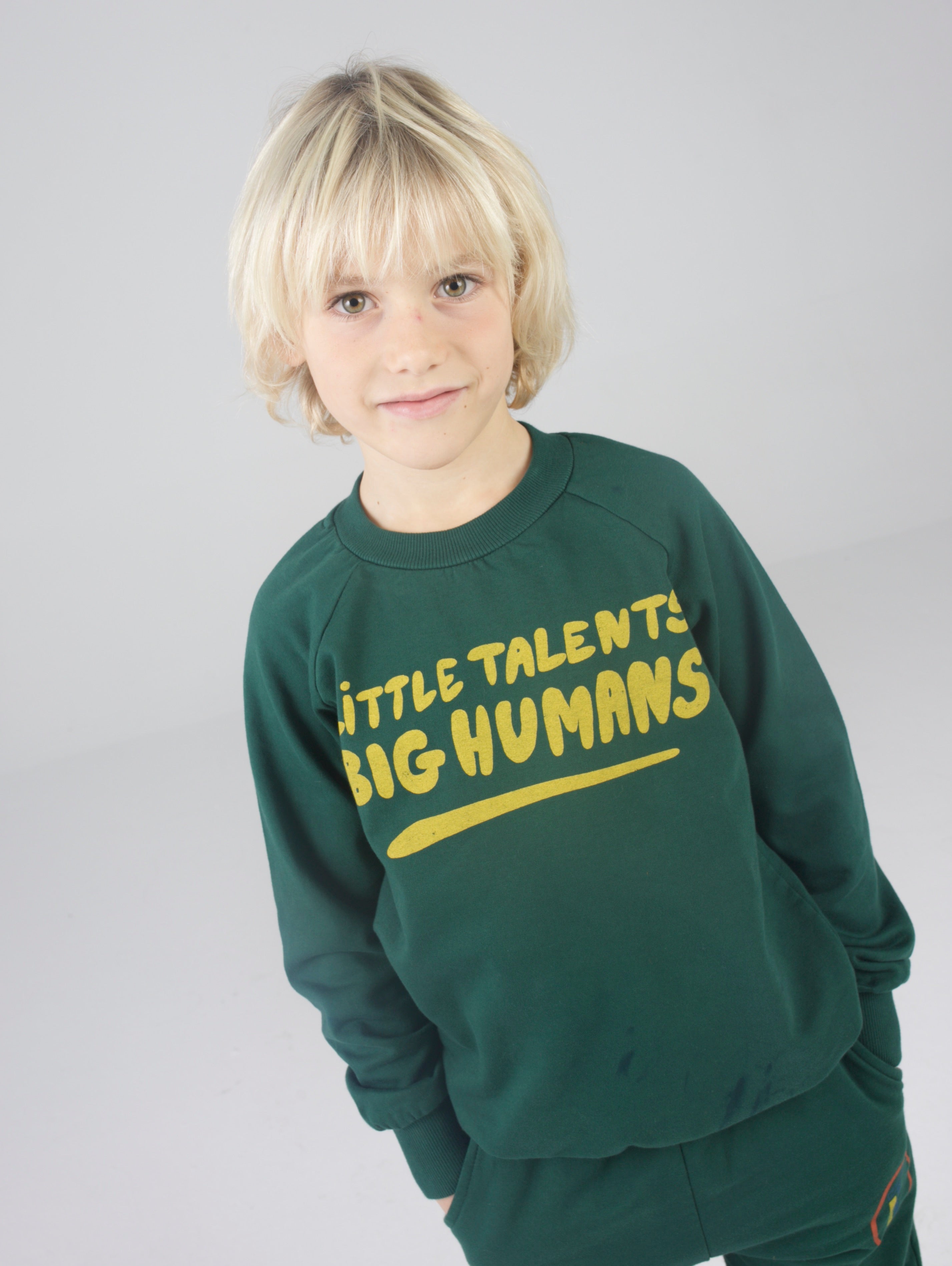 Green slim-fit Little Talents Big Humans sweatshirt