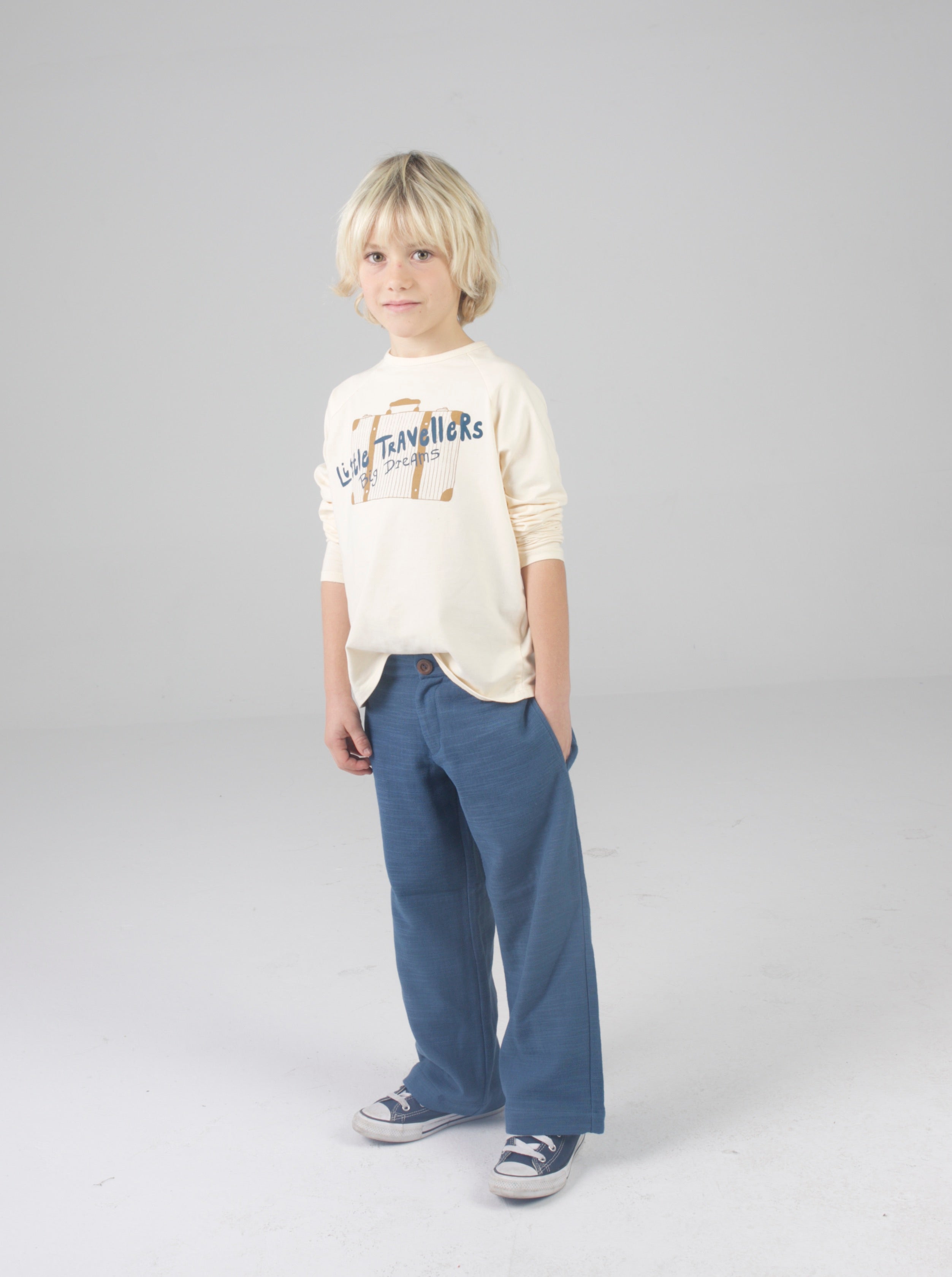 Beige Little Travellers t-shirt