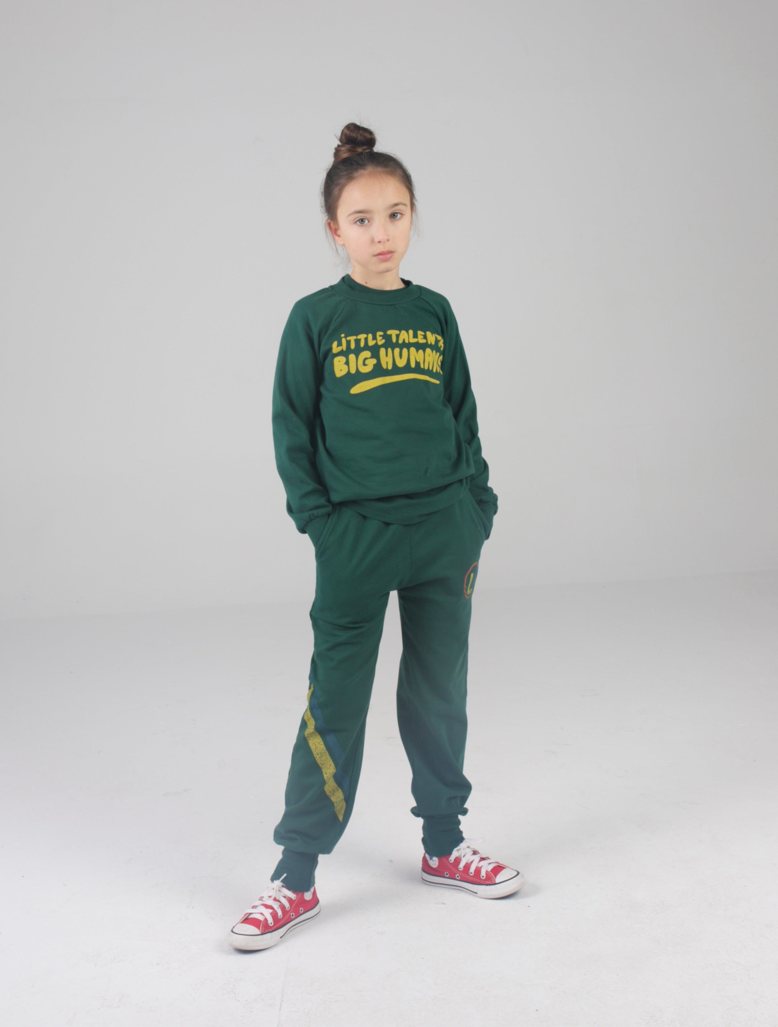 Green slim-fit Little Talents Big Humans sweatshirt