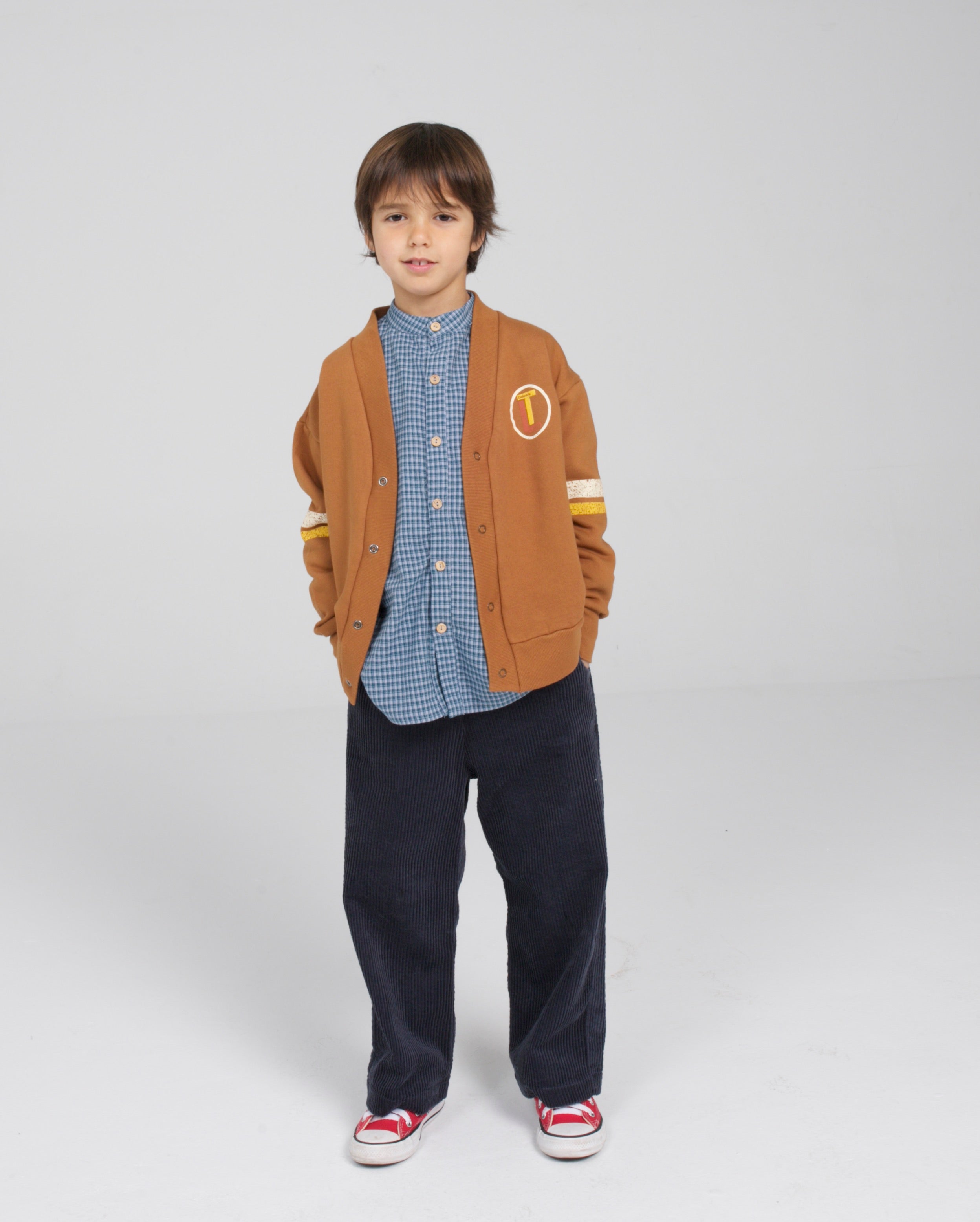 Brown cardigan