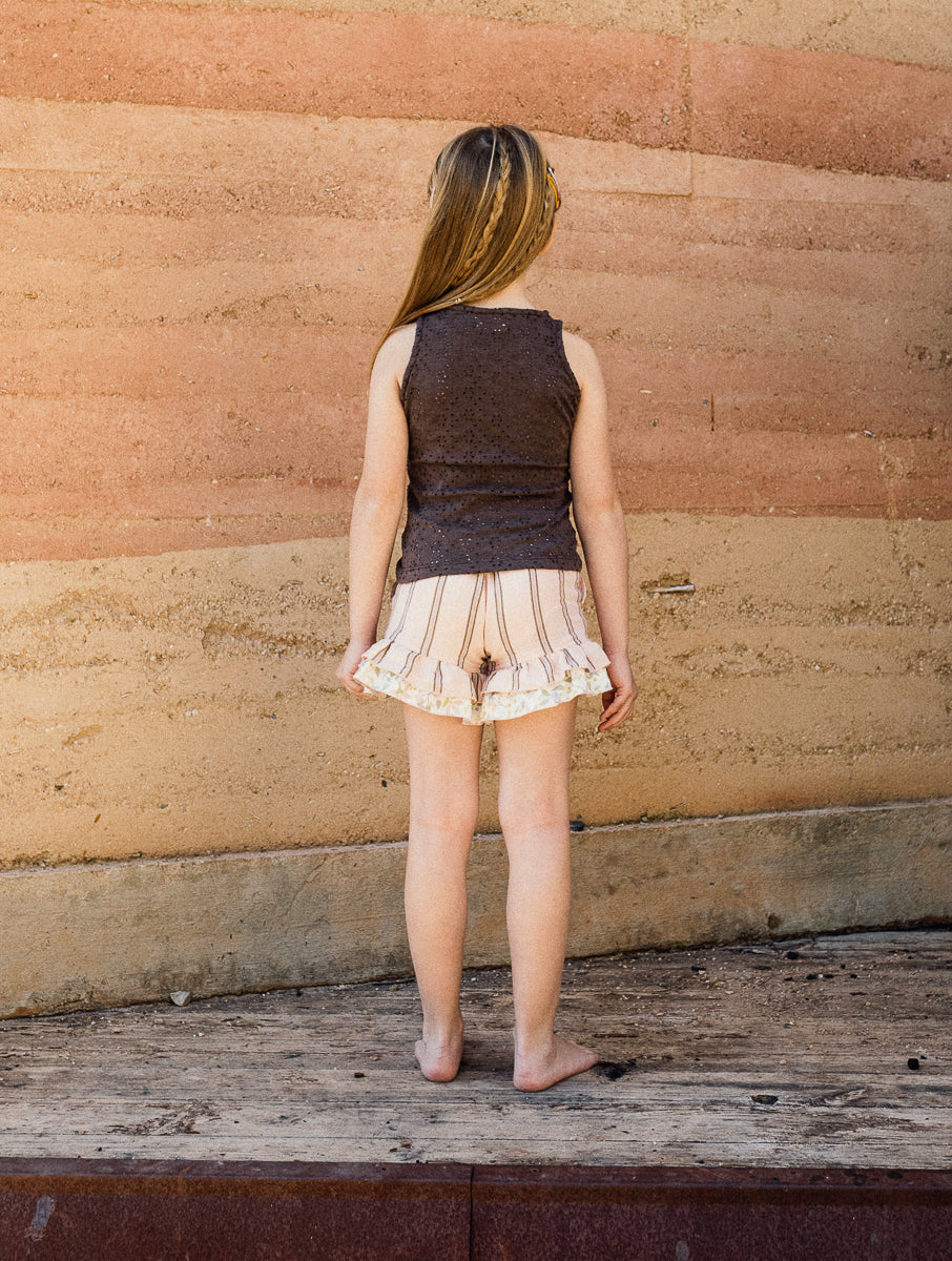 Sleeveless Brown T-Shirt