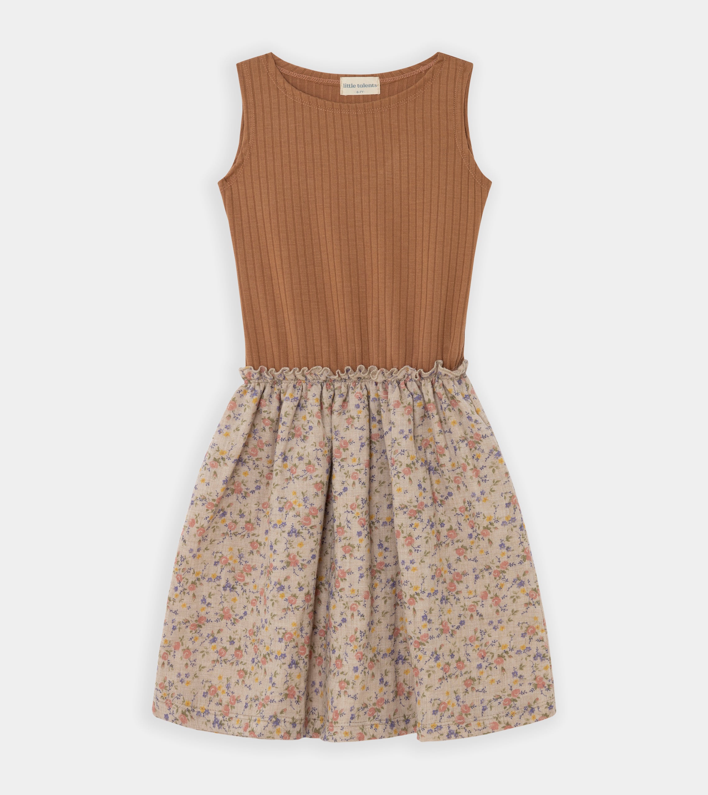 Brown Skirt and Top Dress
