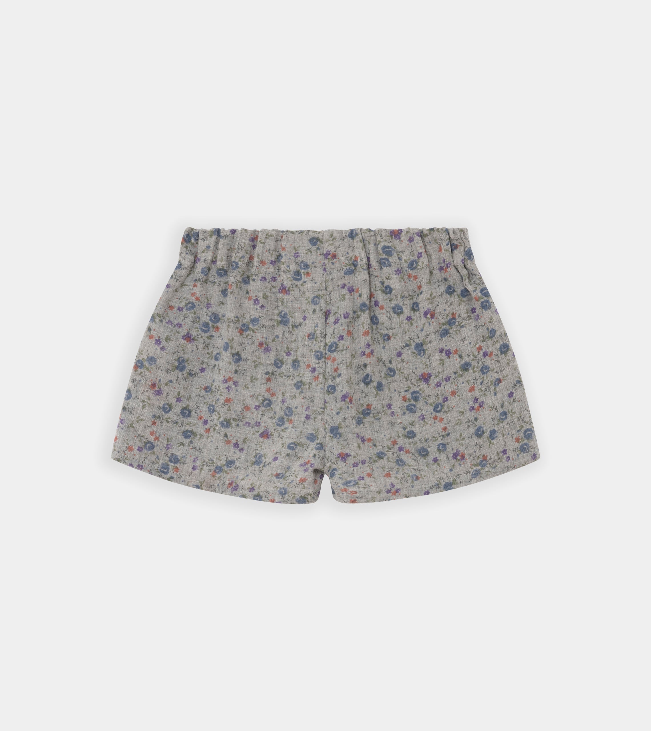 Grey Shorts with Flowers