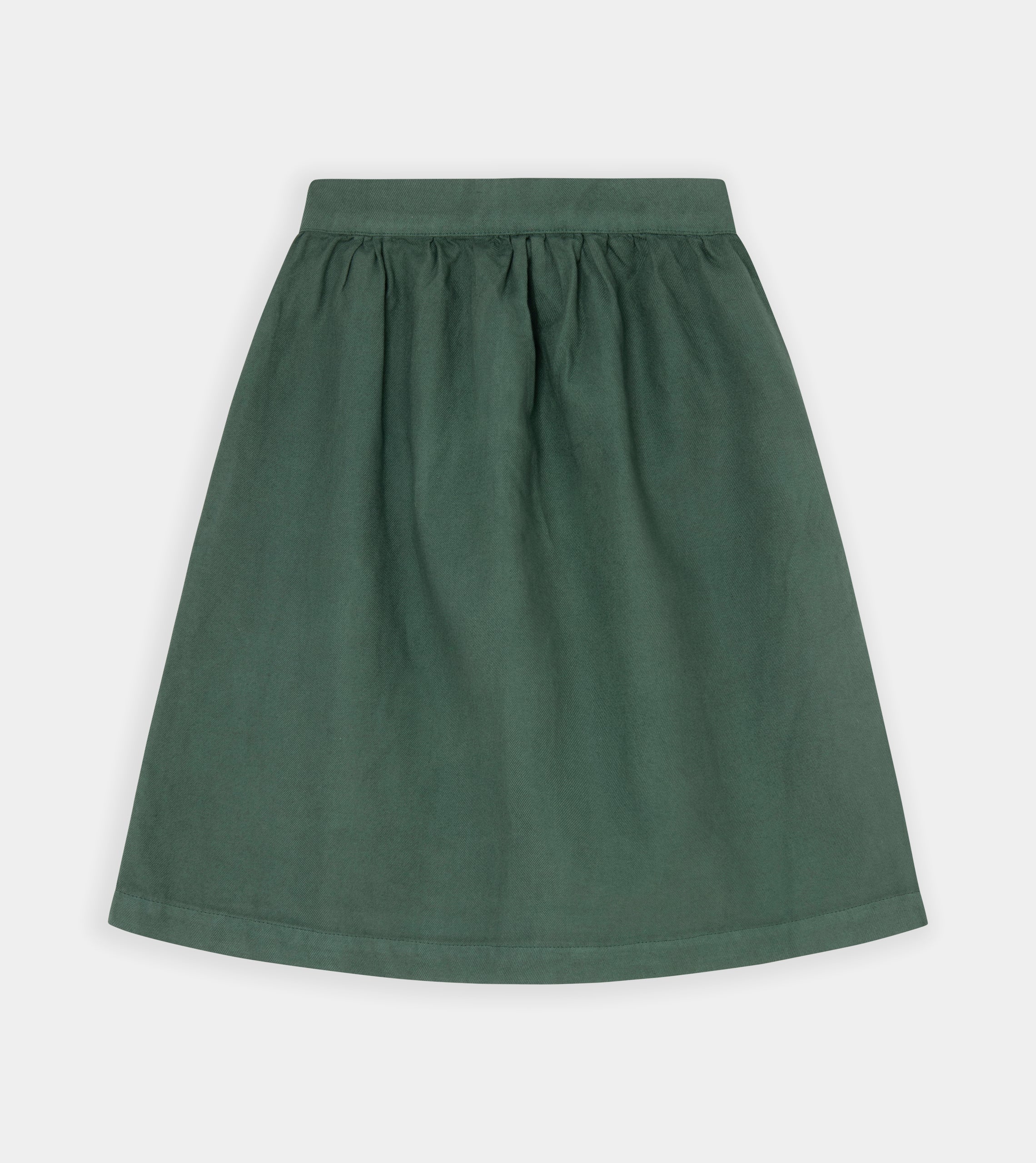 Falda midi verde