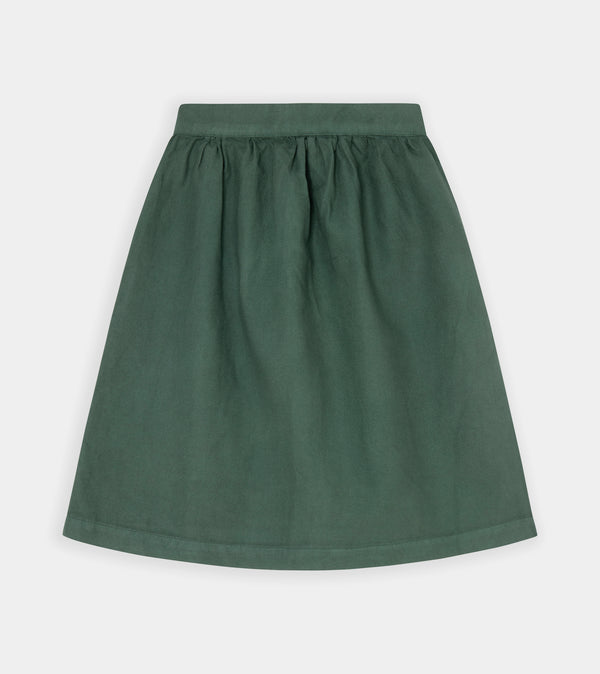 Green midi skirt