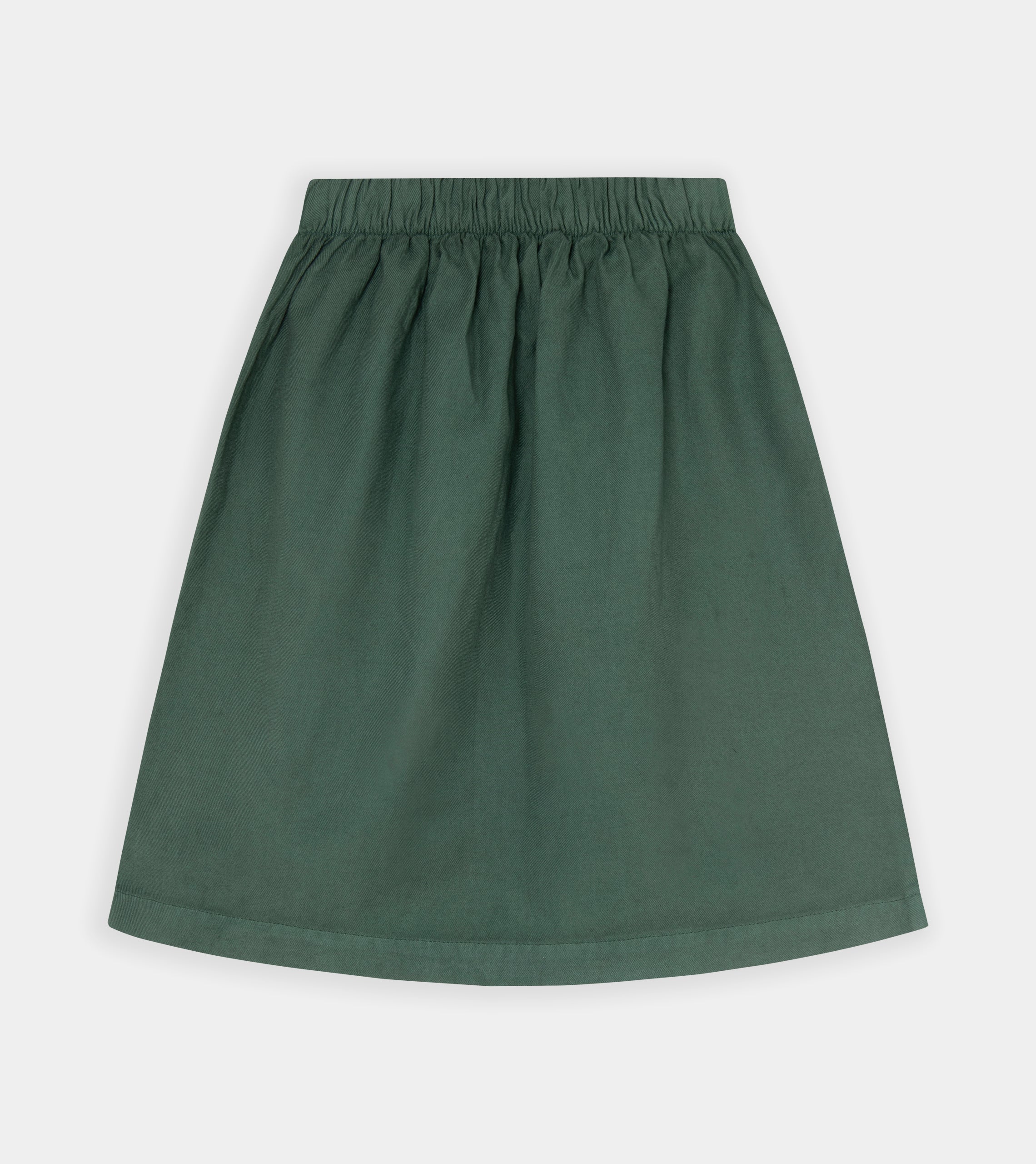 Falda midi verde