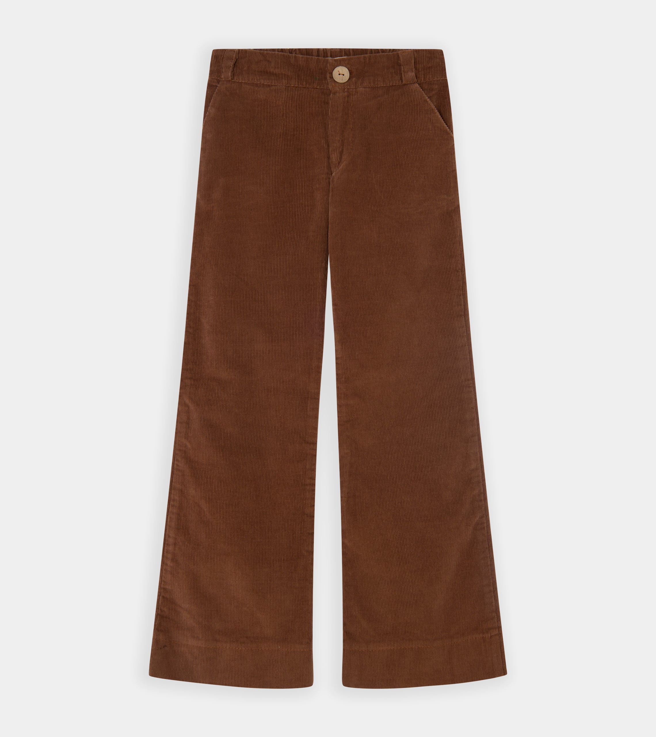 Flared Brown Corduroy Trousers
