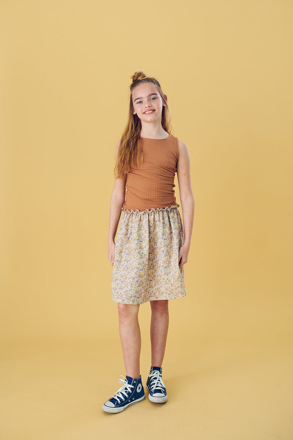 Brown Skirt and Top Dress